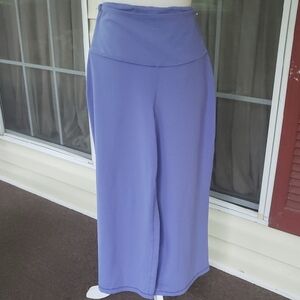 ATHLETA Elation Wide Crop Lavender Wide-Leg Pants